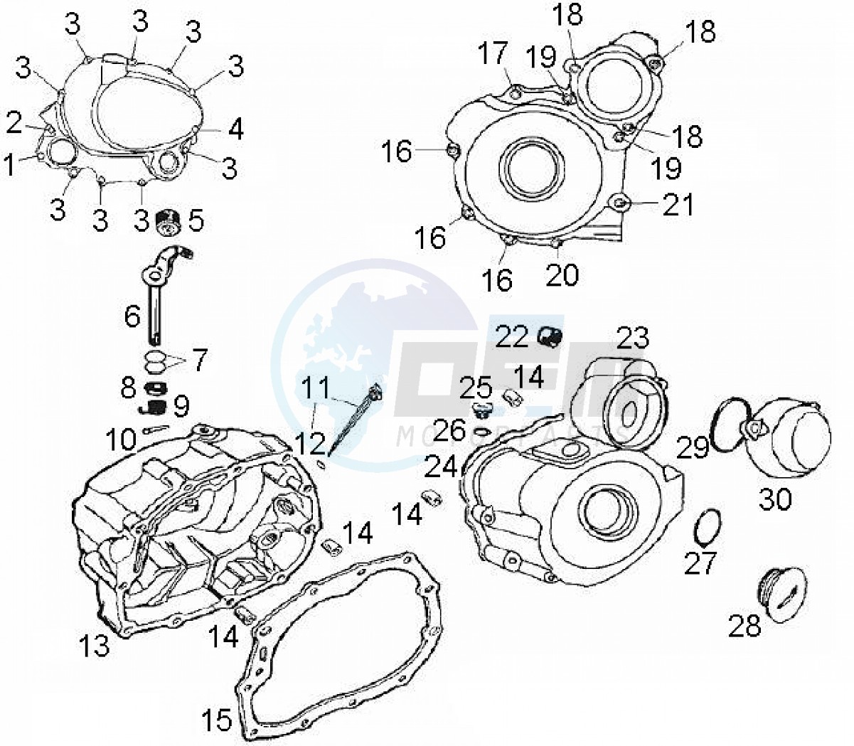 Crankcase II (Positions) image