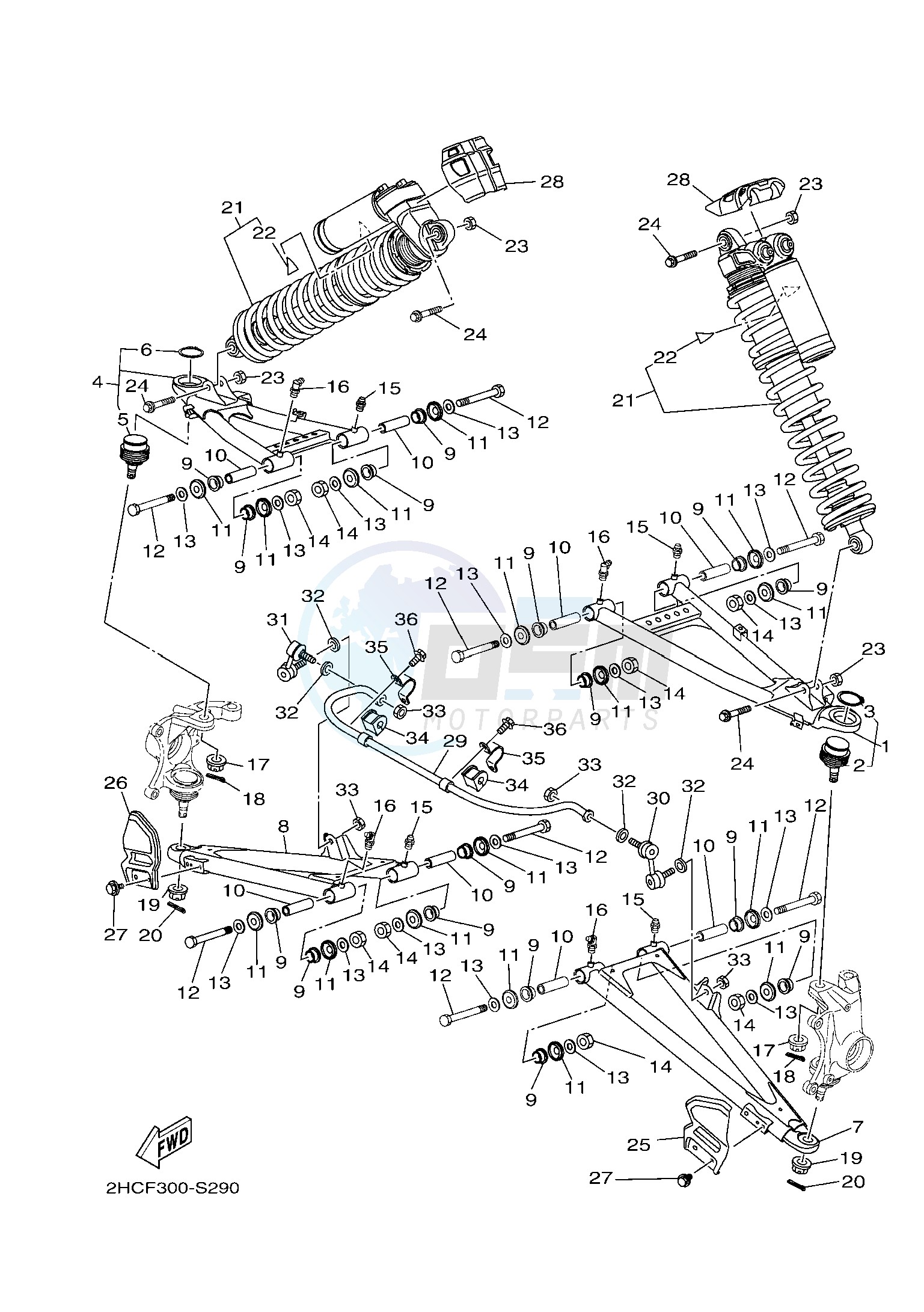 FRONT SUSPENSION & WHEEL image