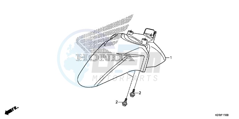 FRONT FENDER blueprint