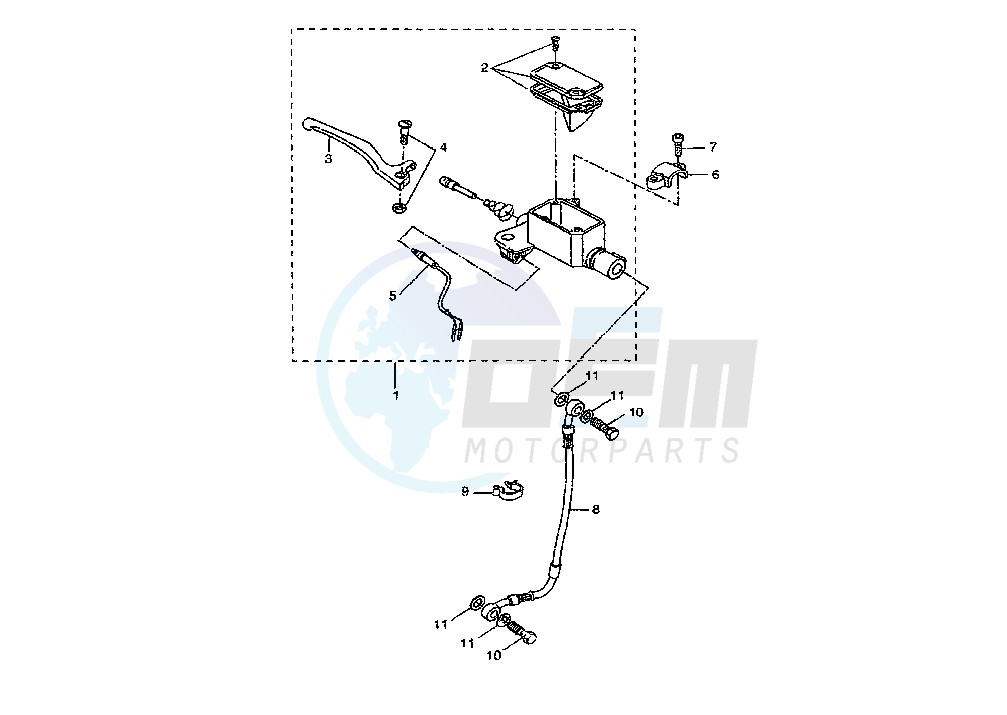 FRONT MASTER CYLINDER blueprint