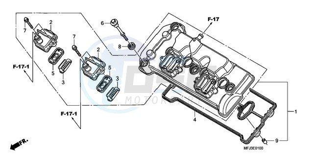 CYLINDER HEAD COVER blueprint