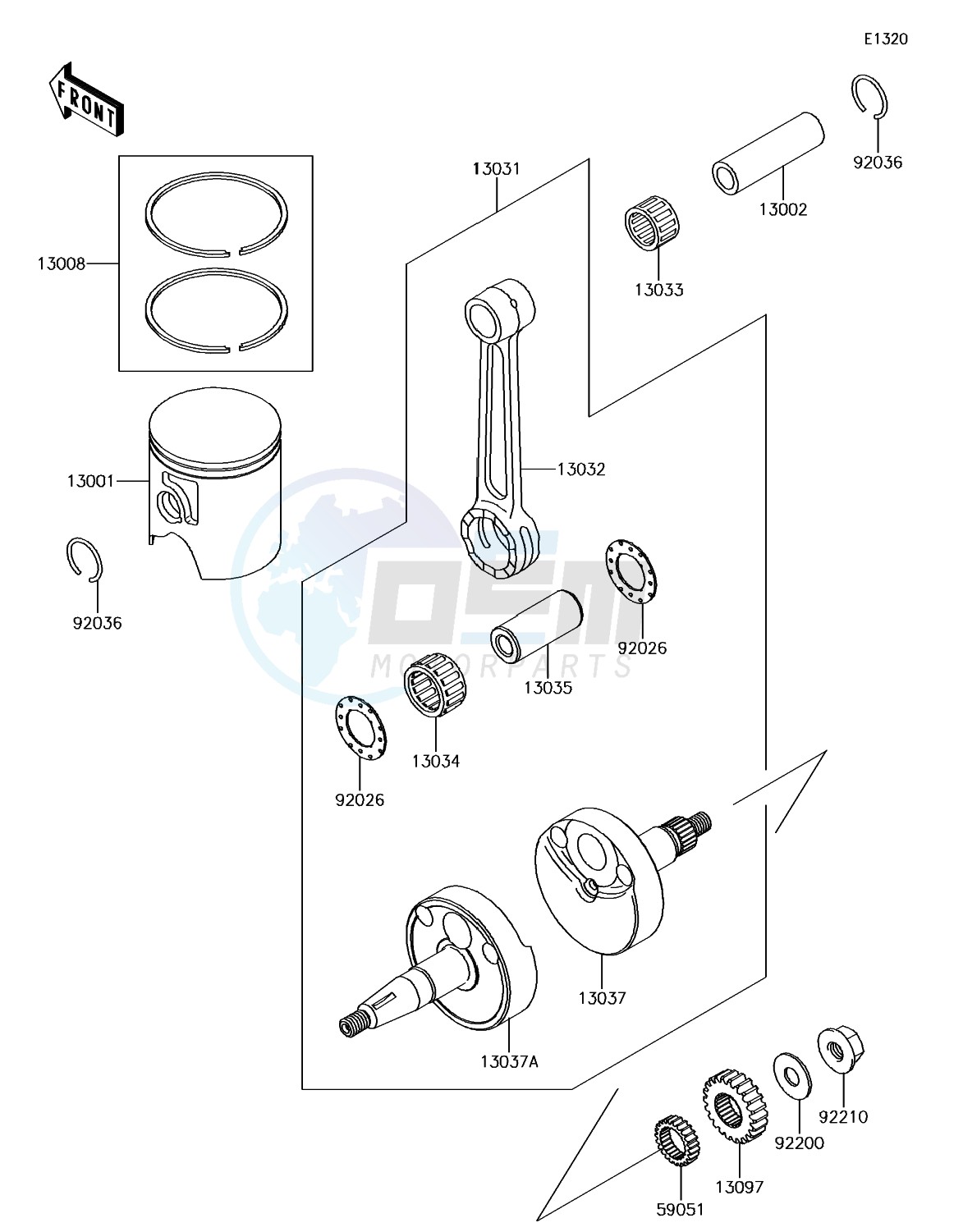 Crankshaft/Piston(s) blueprint