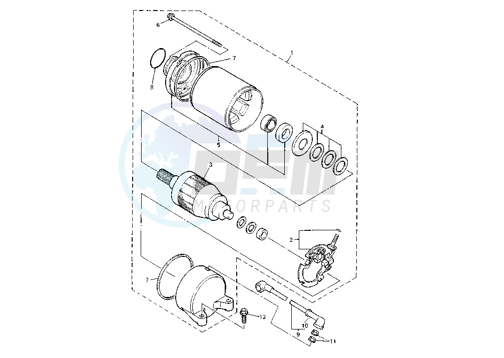 STARTING MOTOR image