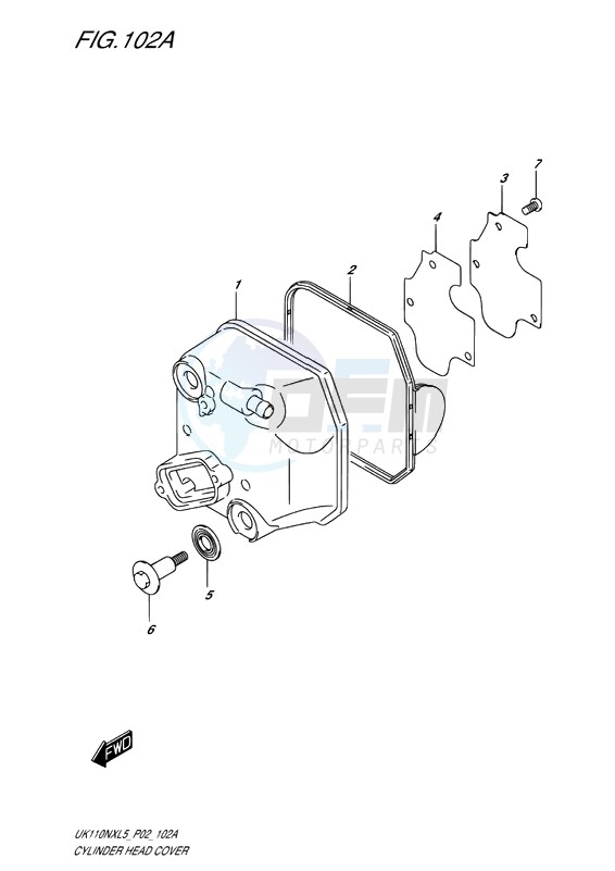 CYLINDER HEAD COVER blueprint