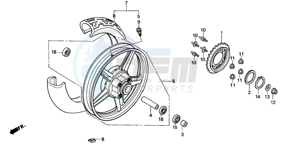 REAR WHEEL (2) image