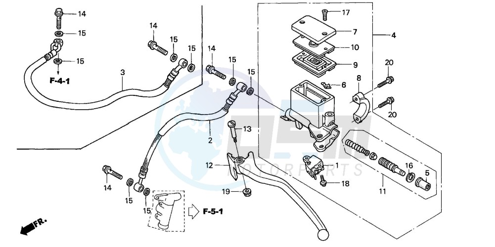 REAR BRAKE MASTER blueprint