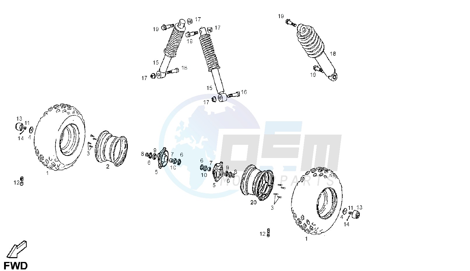 FRONT WHEEL blueprint