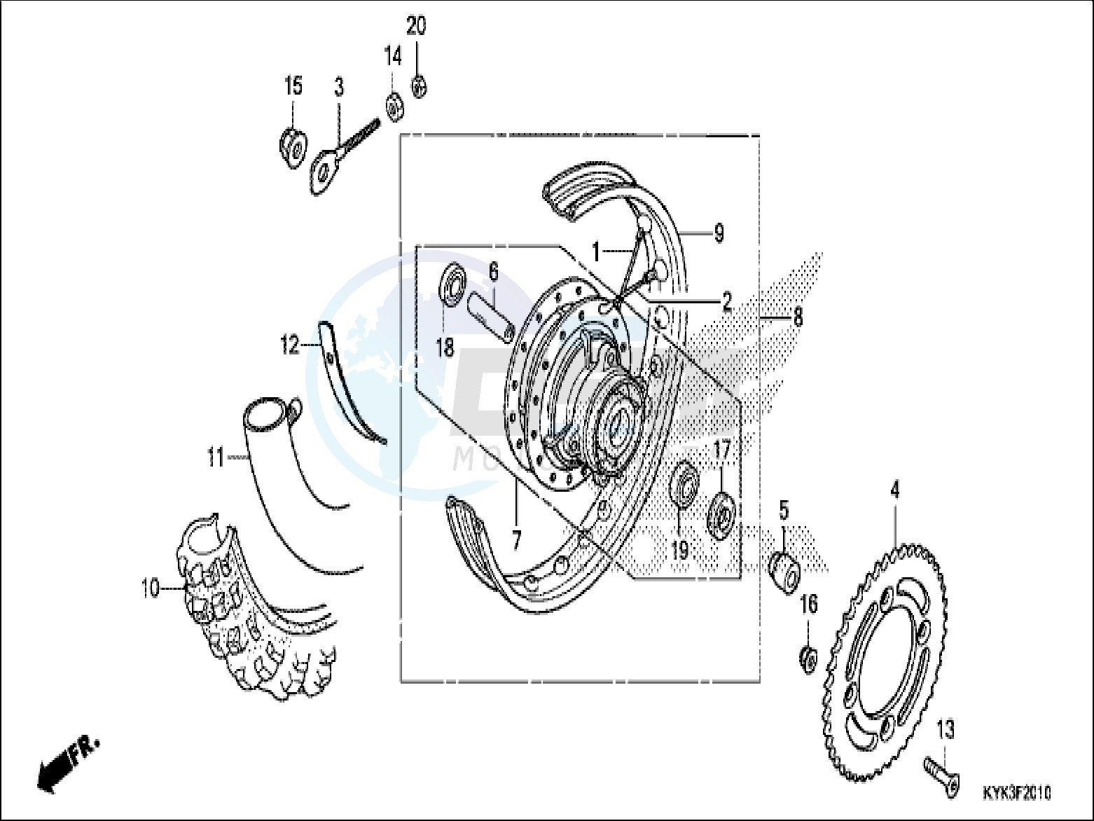 REAR WHEEL blueprint