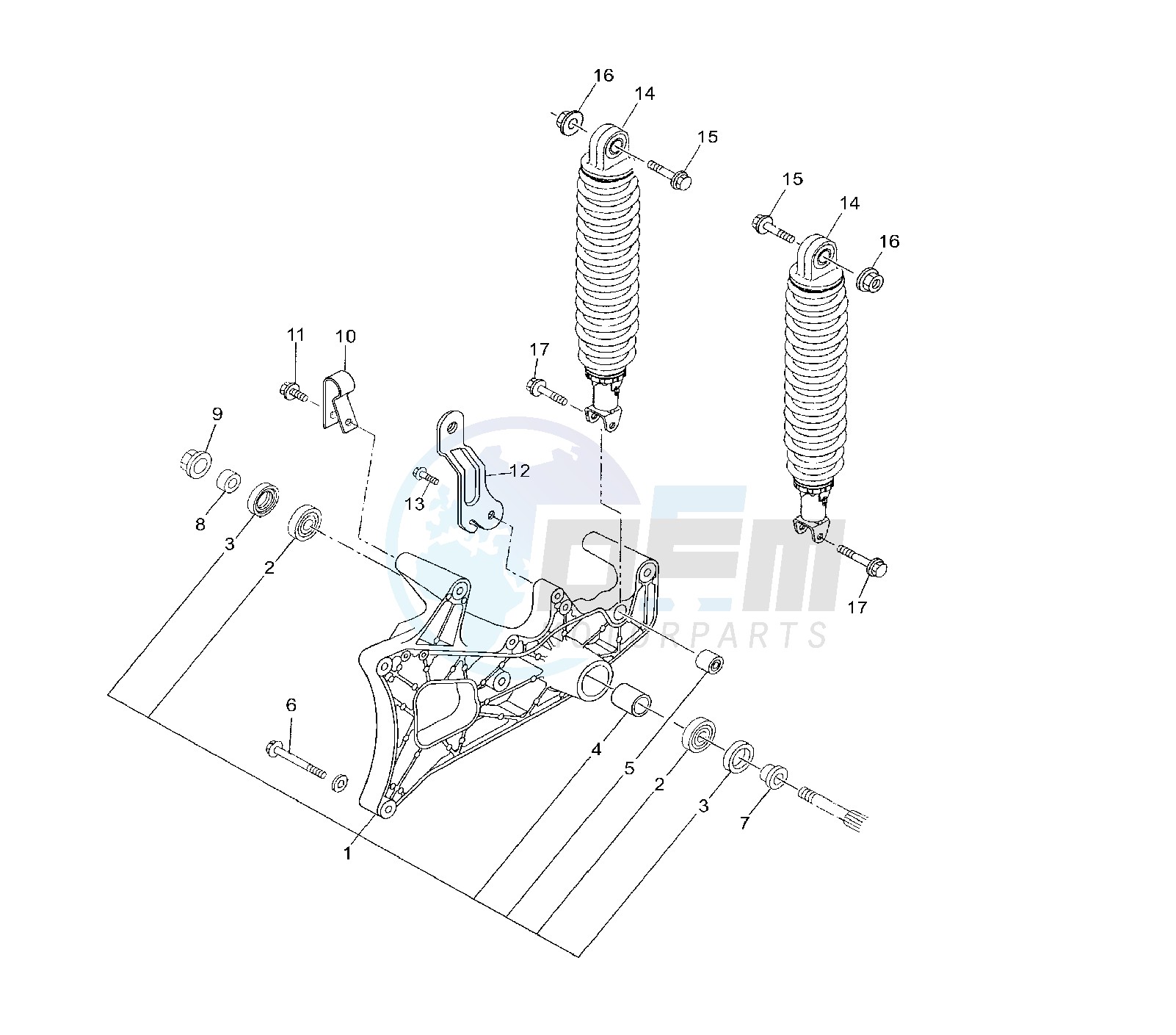 REAR SHOCK ABSORBER image