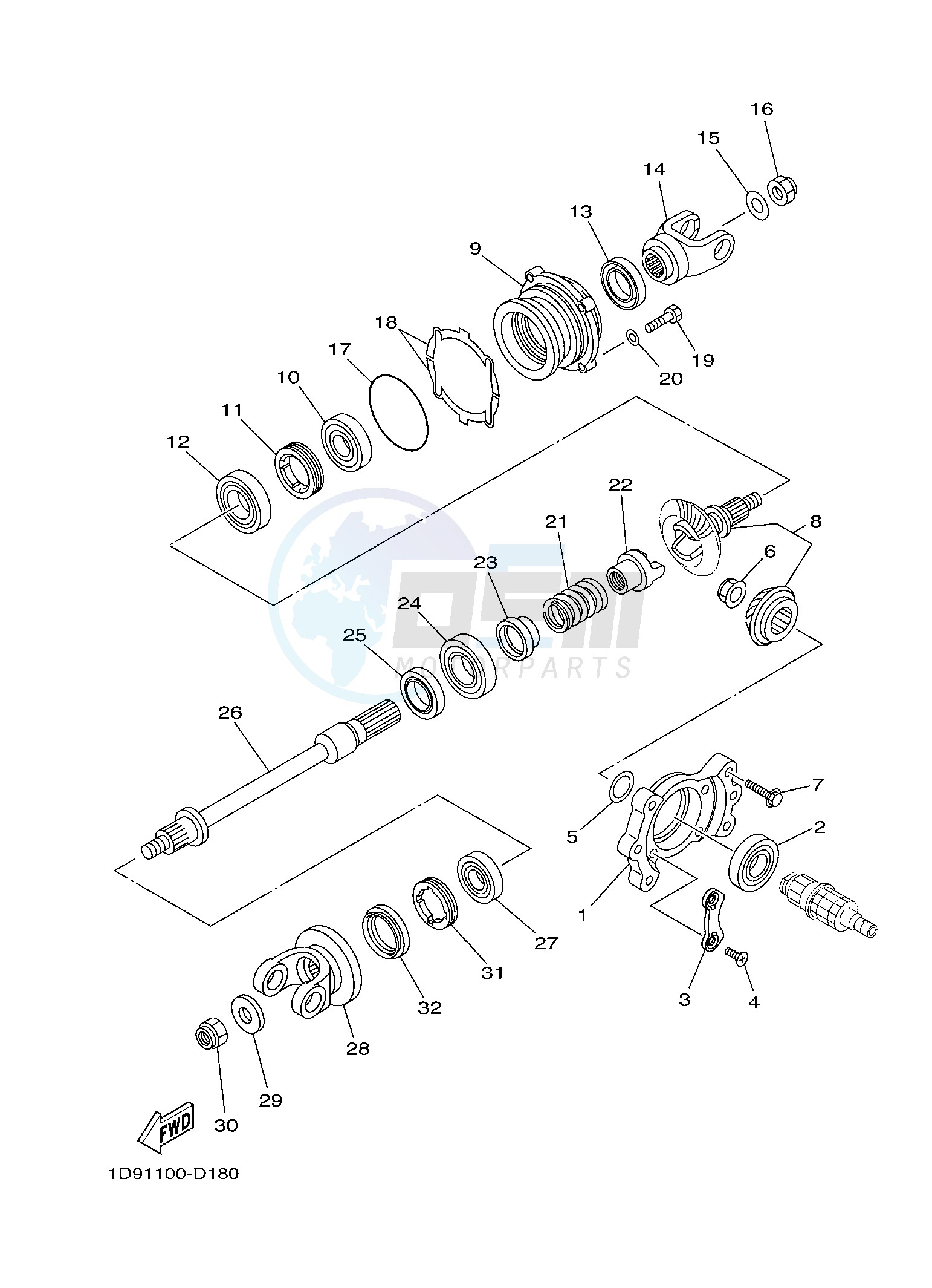 MIDDLE DRIVE GEAR image