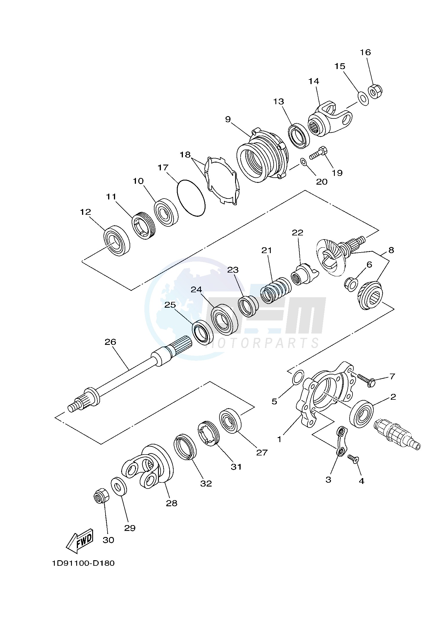 MIDDLE DRIVE GEAR image