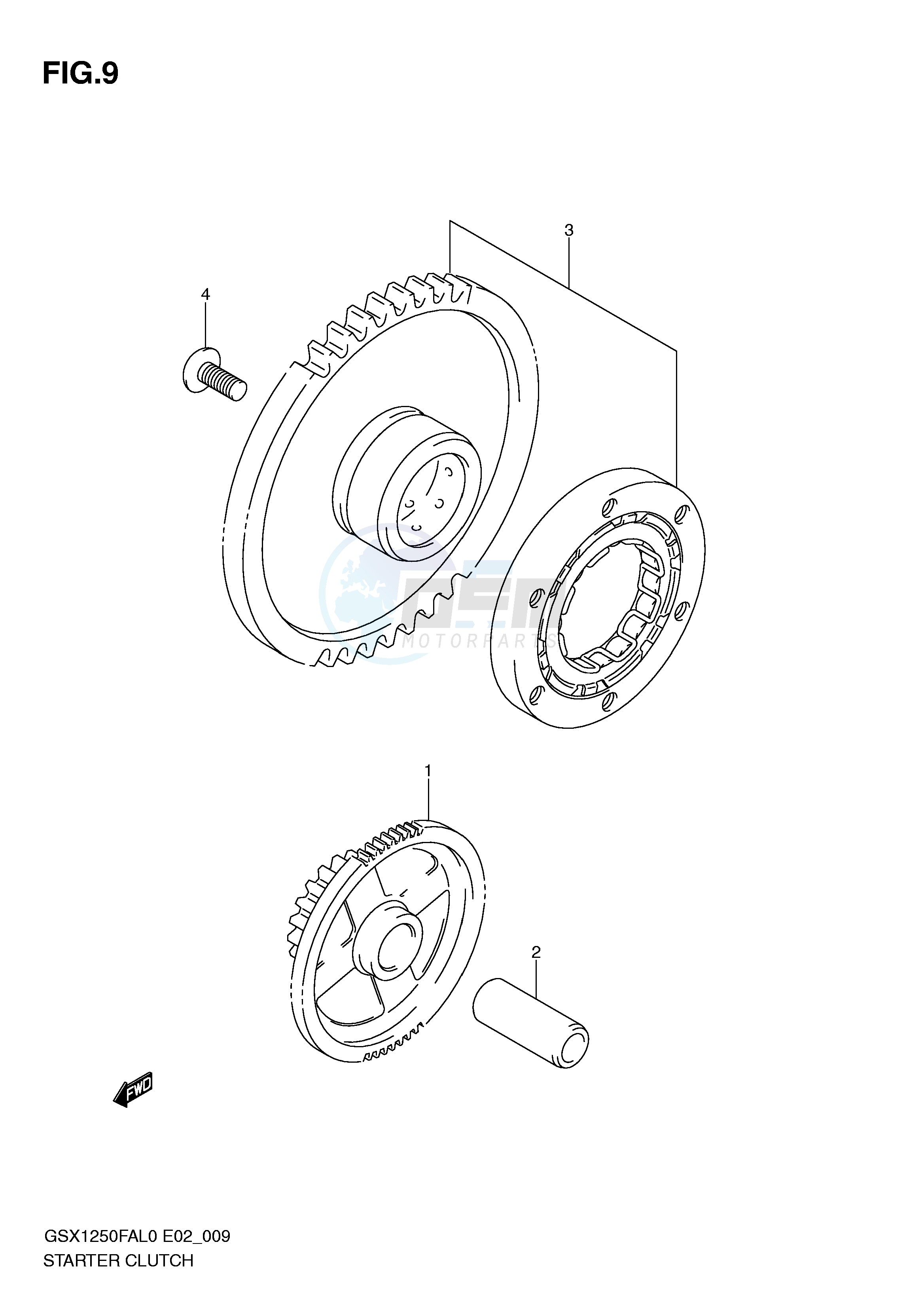 STARTER CLUTCH blueprint