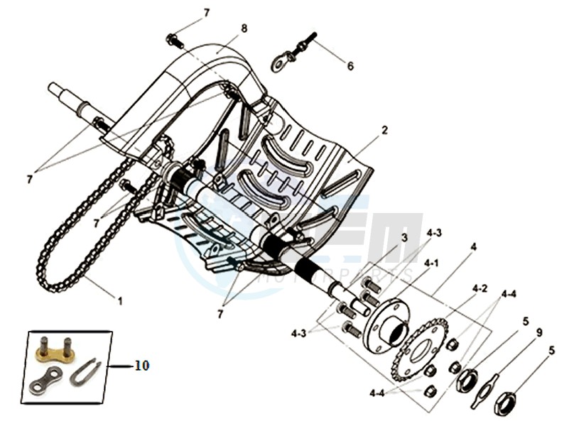 DRIVE SHAFT REAR WHEEL /REAR SPROCKET image