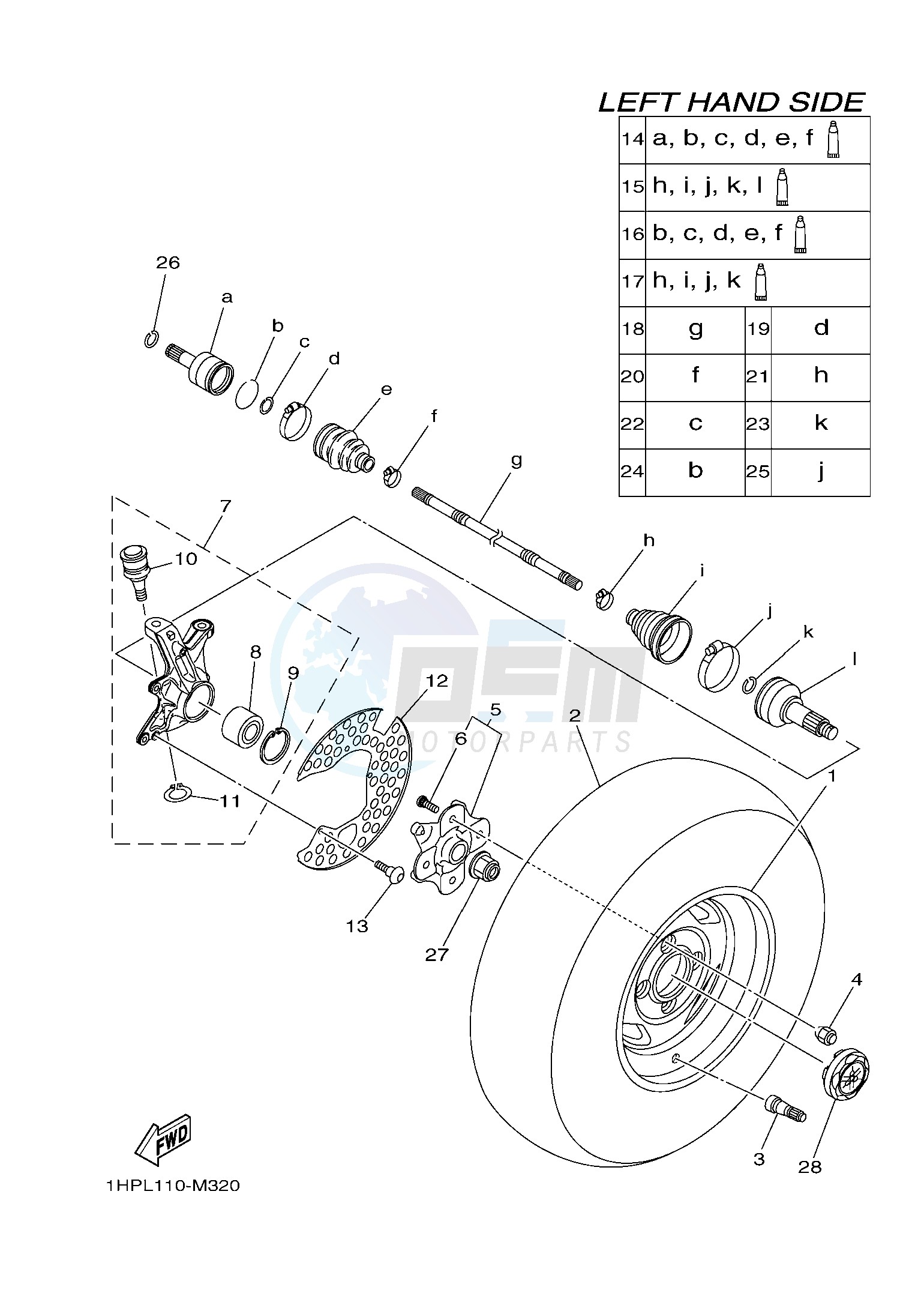 FRONT WHEEL blueprint