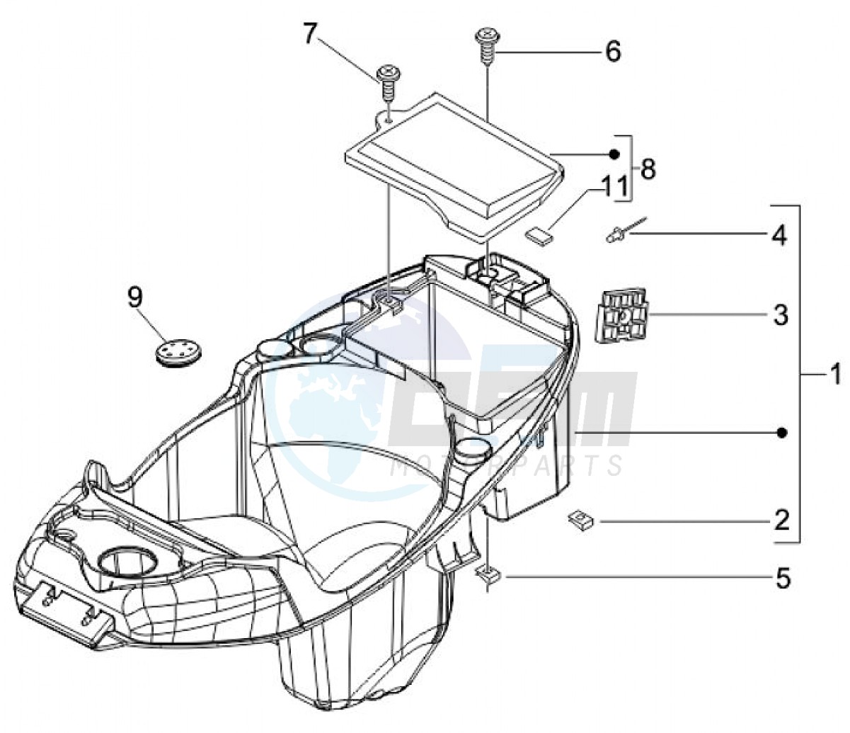 Helmet compartment (Positions) image