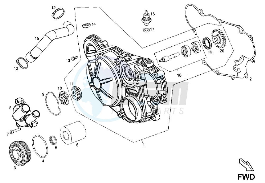 Clutch Cover blueprint