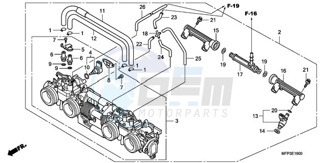 THROTTLE BODY blueprint