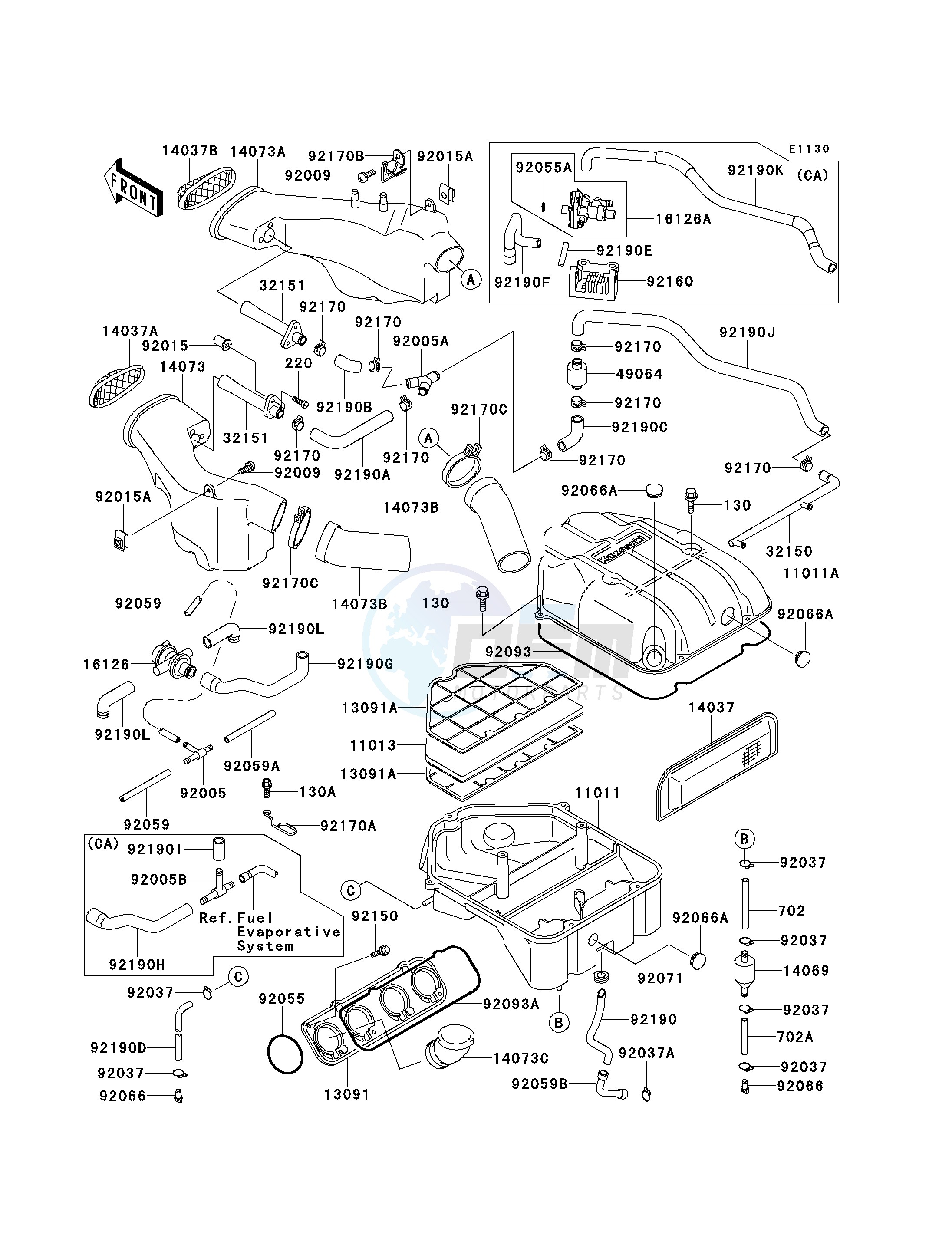 SEAT - Kawasaki ZX 1100 D [NINJA ZX-11] (D7-D9) [NINJA ZX-11 