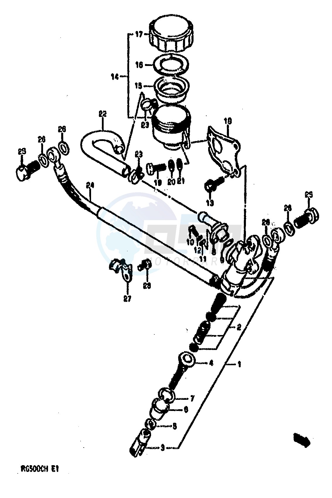 REAR MASTER CYLINDER blueprint