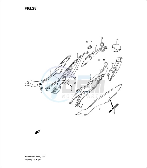 FRAME COVER (MODEL K9 - L0) blueprint