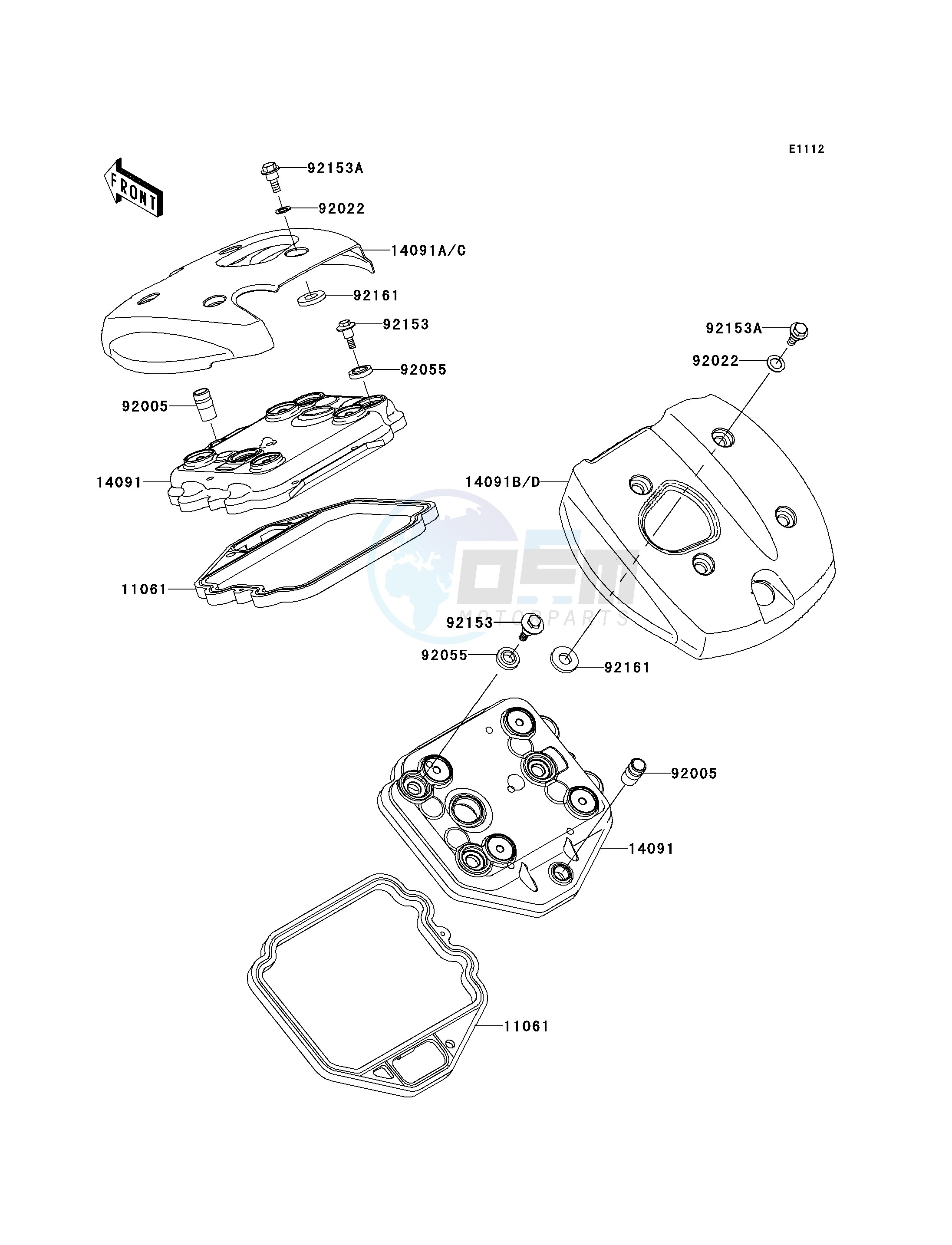 CYLINDER HEAD COVER blueprint