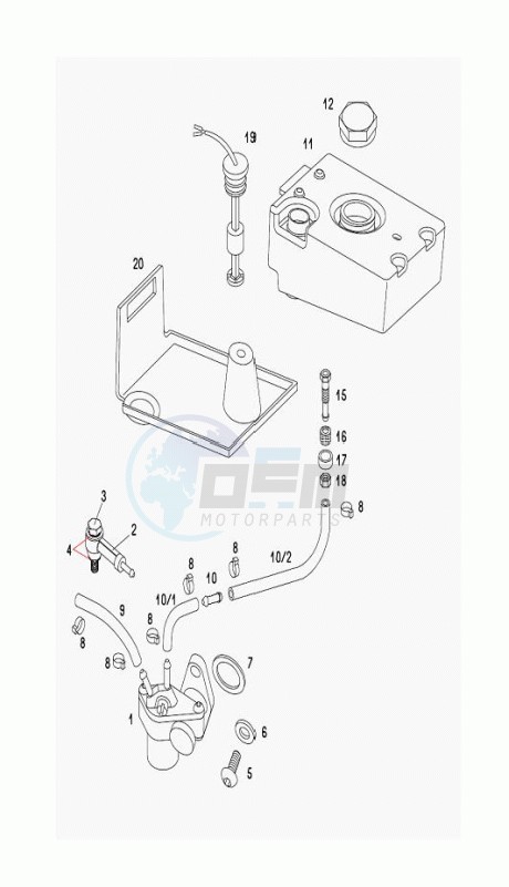 Oil pump-oil tank blueprint