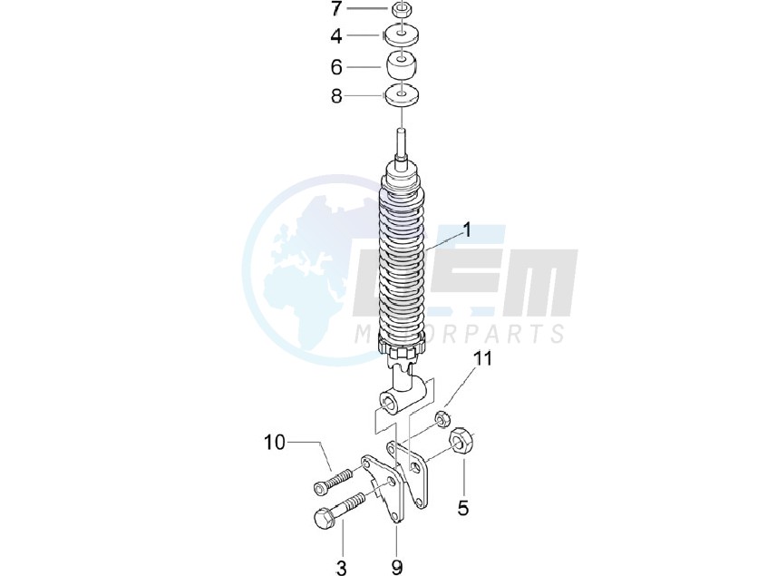 Rear suspension - Shock absorber - s image