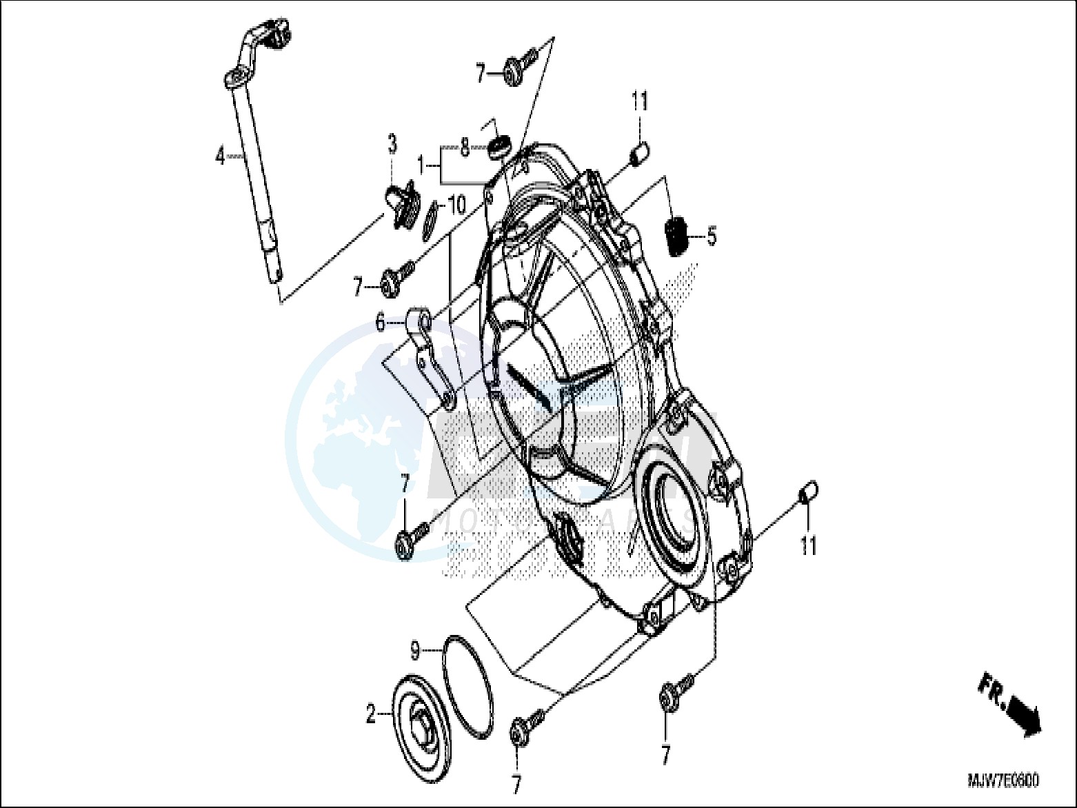 RIGHT CRANKCASE COVER image