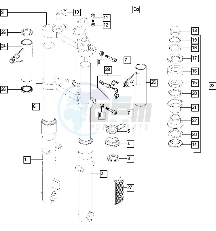 Front fork a blueprint