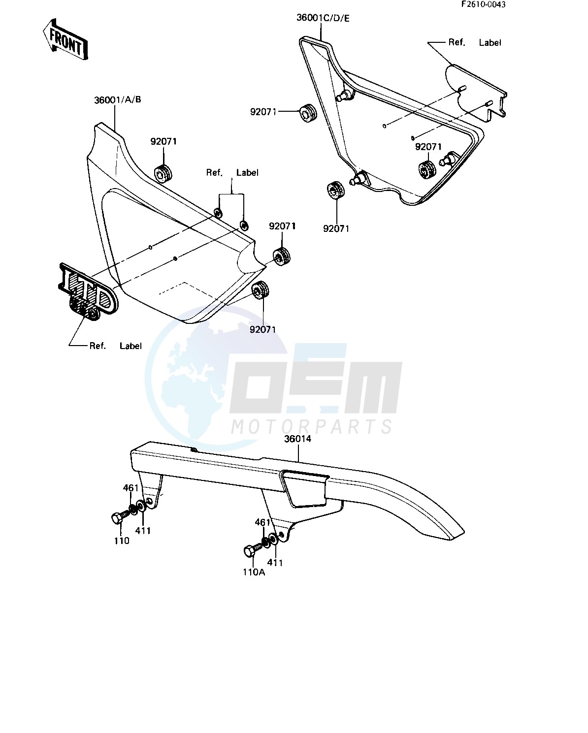 SIDE COVERS_CHAIN COVER -- 82-83 C3_C4- - blueprint