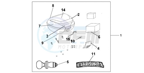 TOP BOX 35 L BLACK blueprint