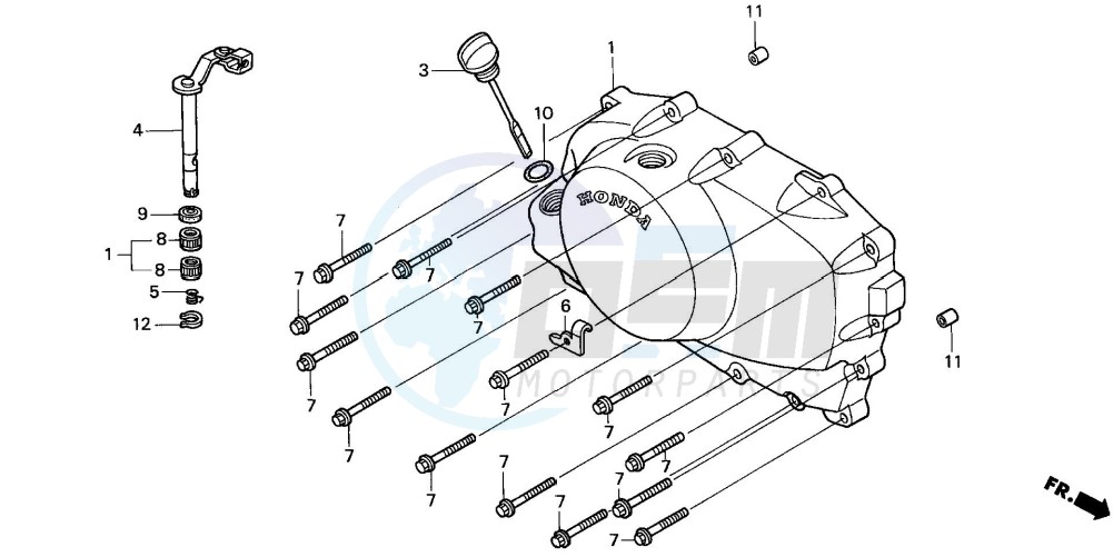 RIGHT CRANKCASE COVER image