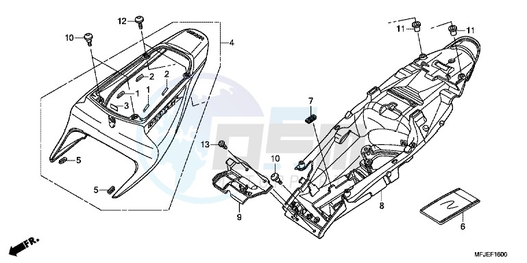 REAR COWL blueprint