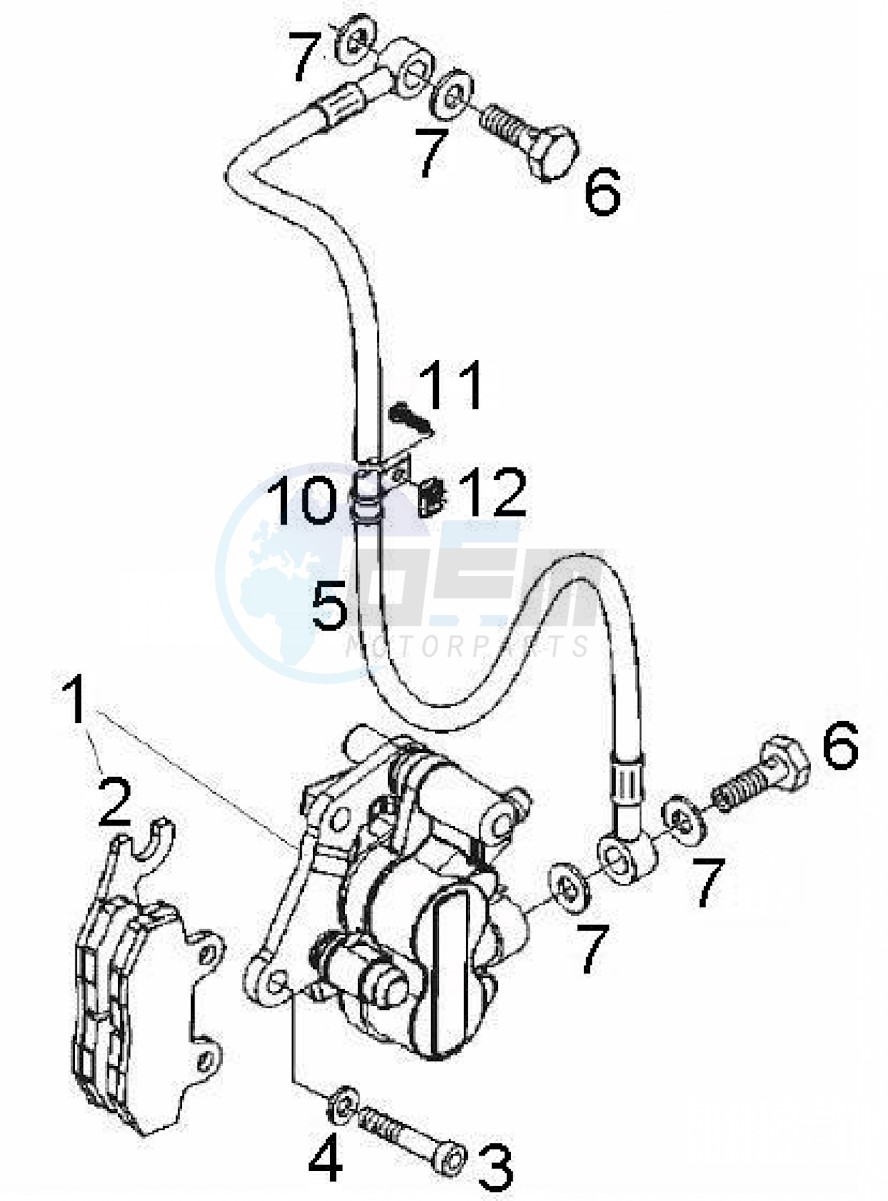 Braking system, front (Positions) image