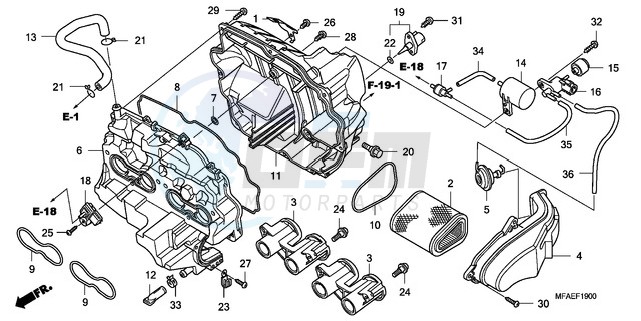 AIR CLEANER blueprint