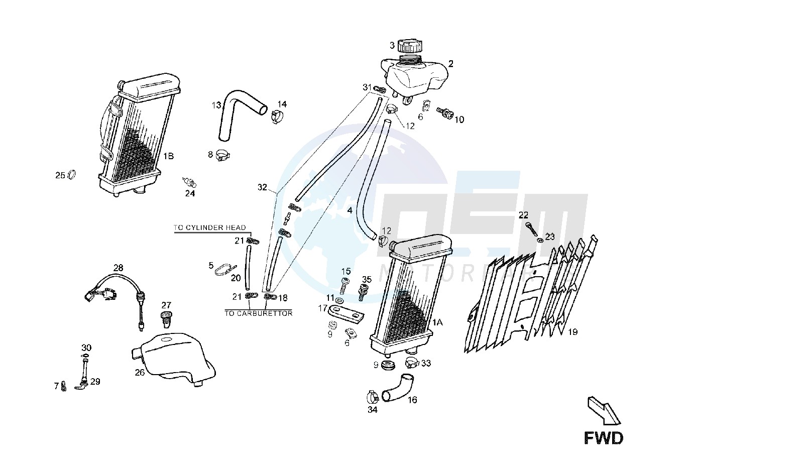 COOLING SYSTEM <7H359740 blueprint