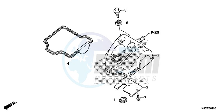 CYLINDER HEAD COVER blueprint