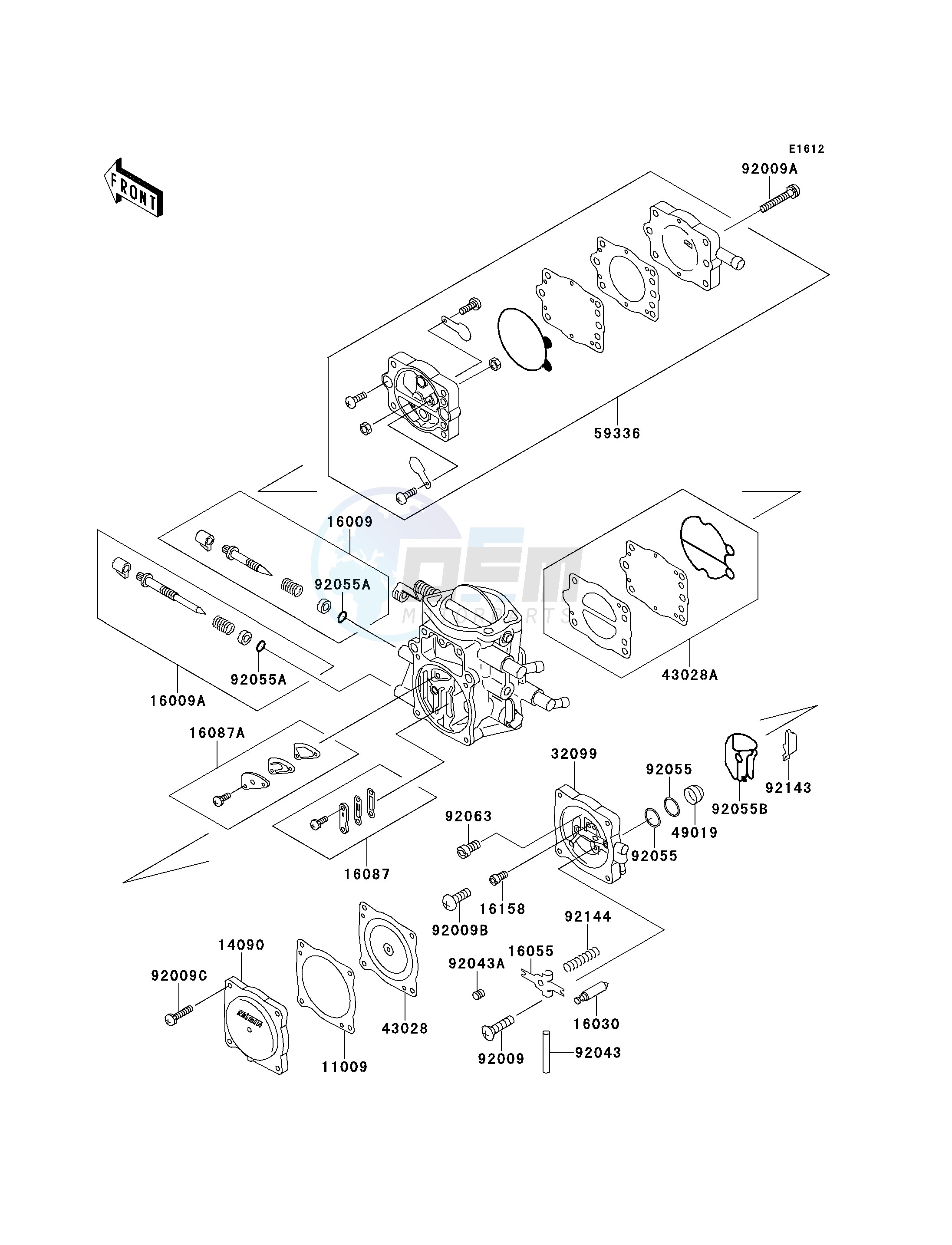 CARBURETOR PARTS-- JS750-B1- - blueprint