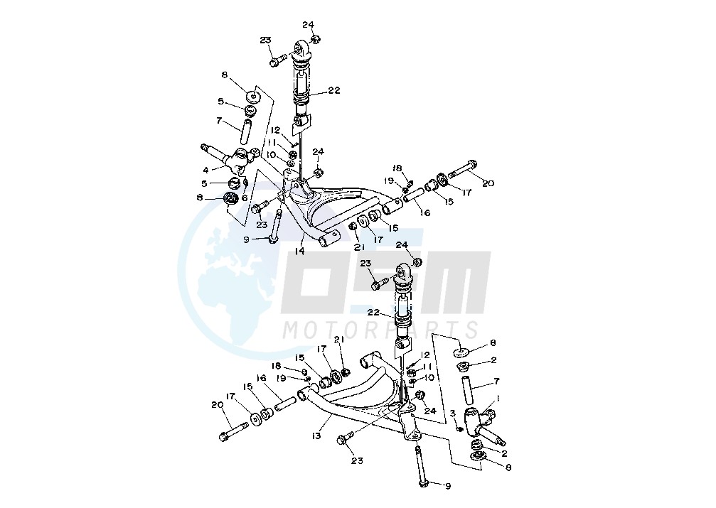 FRONT SUSPENSION WHEEL blueprint