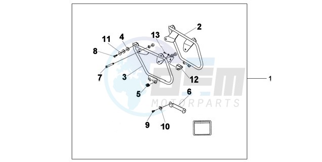 SADDLEBAG MOUNT B blueprint