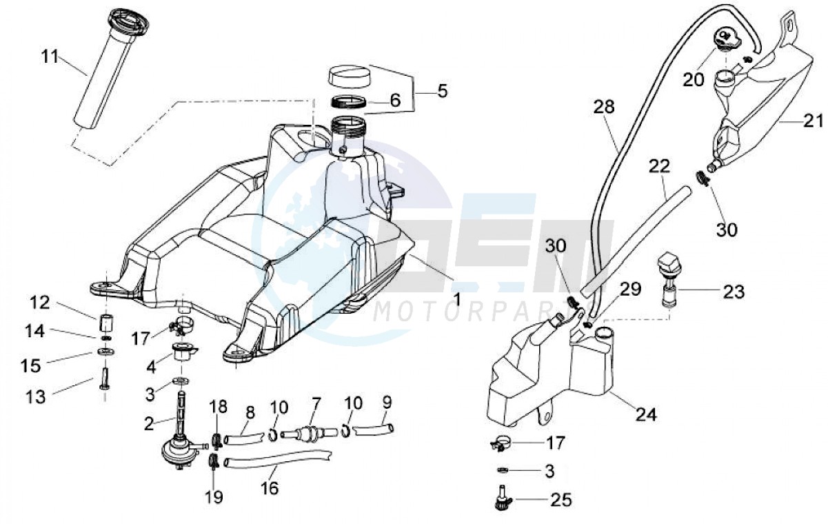 Fuel tank (Positions) blueprint