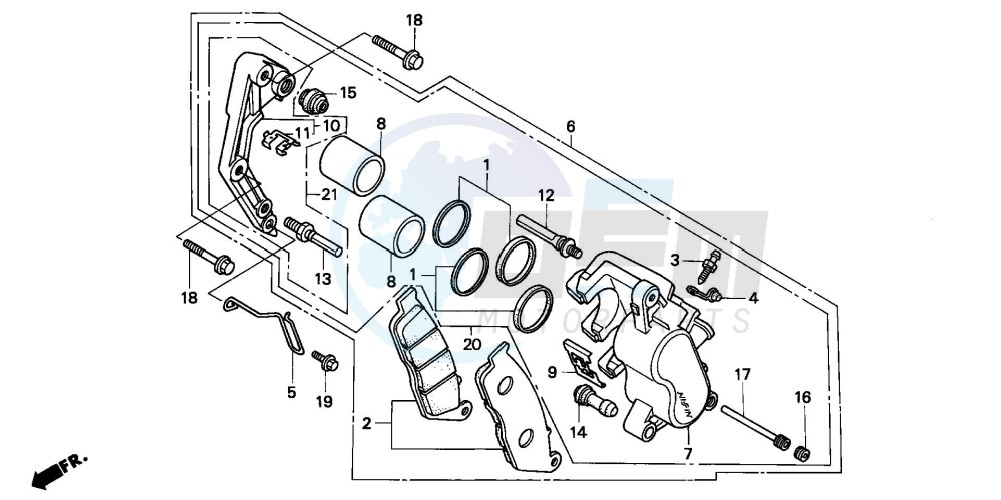 FRONT BRAKE CALIPER image