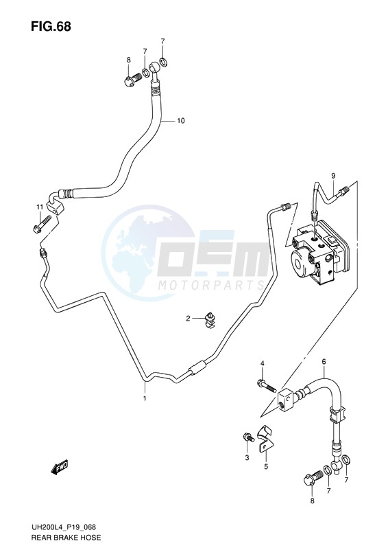 REAR MASTER CYLINDER image