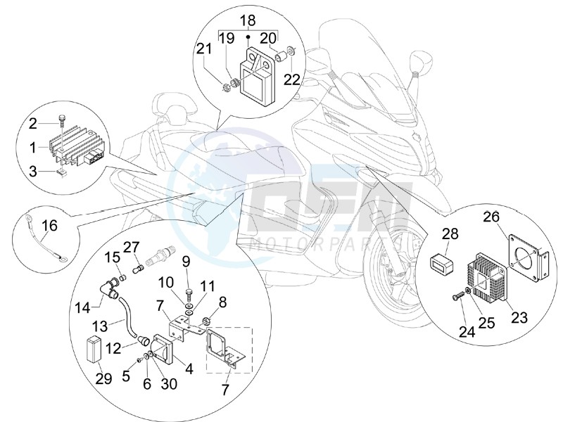 Voltage Regulators - Electronic Control Units (ecu) - H.T. Coil blueprint