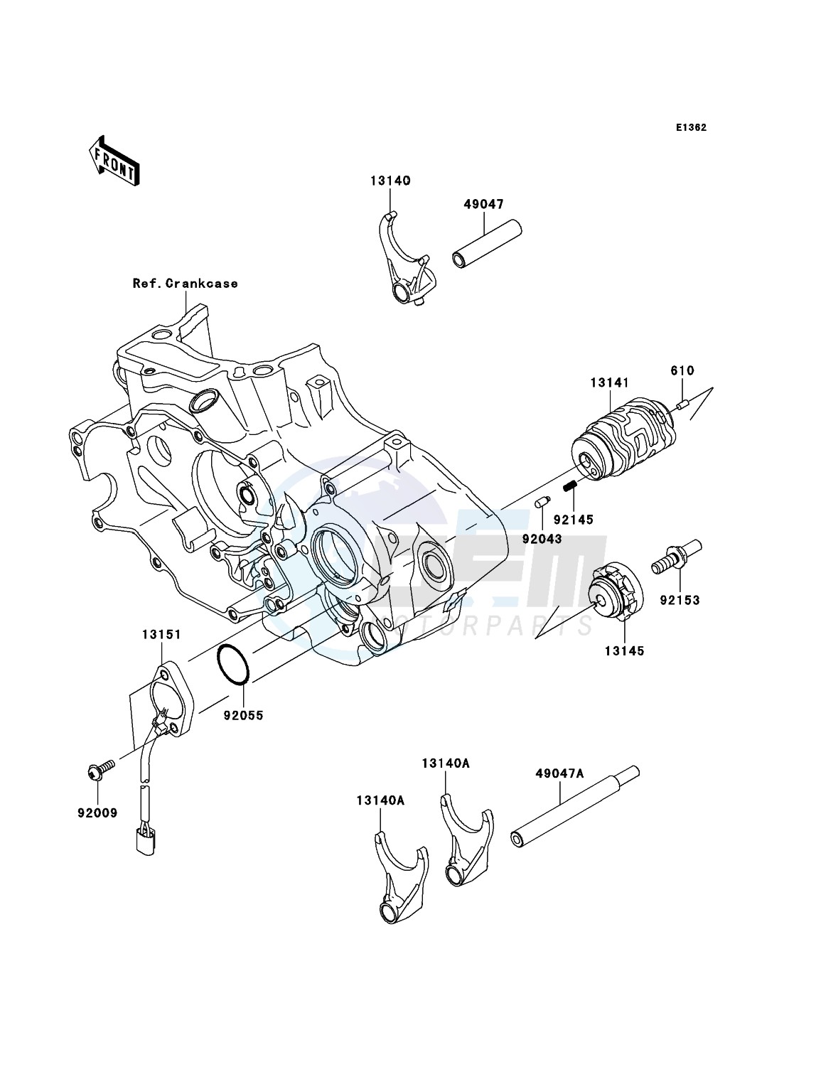 Gear Change Drum/Shift Fork(s) image