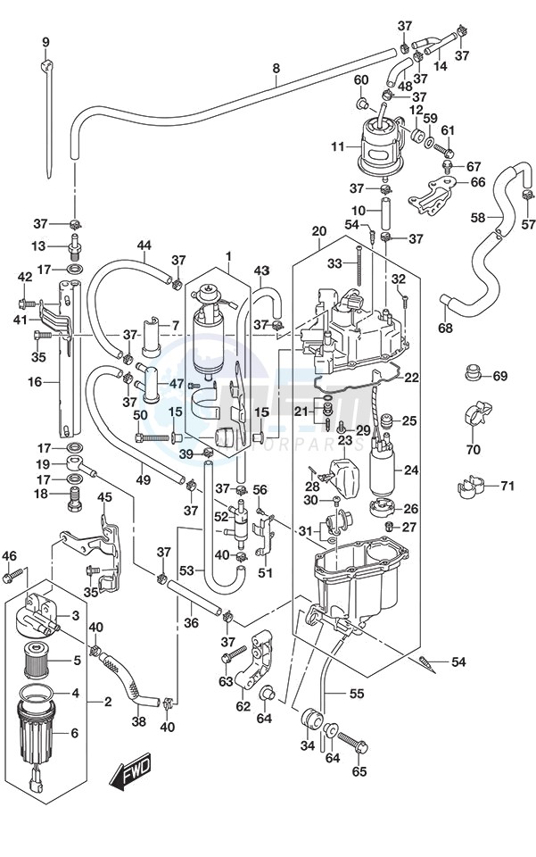 Fuel Pump/Fuel Vapor Separator image