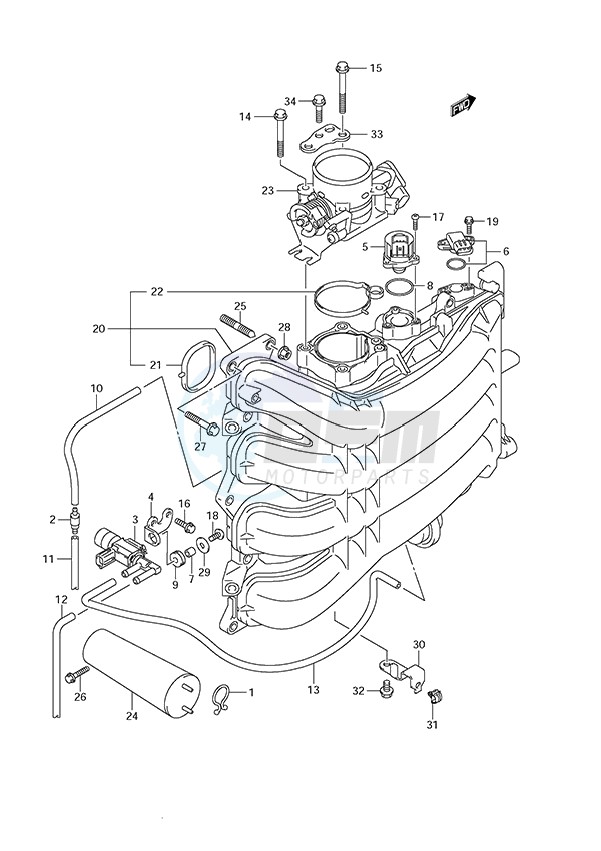 Intake Manifold/Throttle Body blueprint
