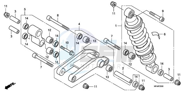 REAR CUSHION blueprint