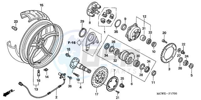 REAR WHEEL blueprint