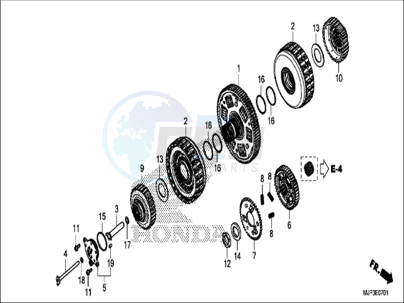 CLUTCH (CRF1000D) image